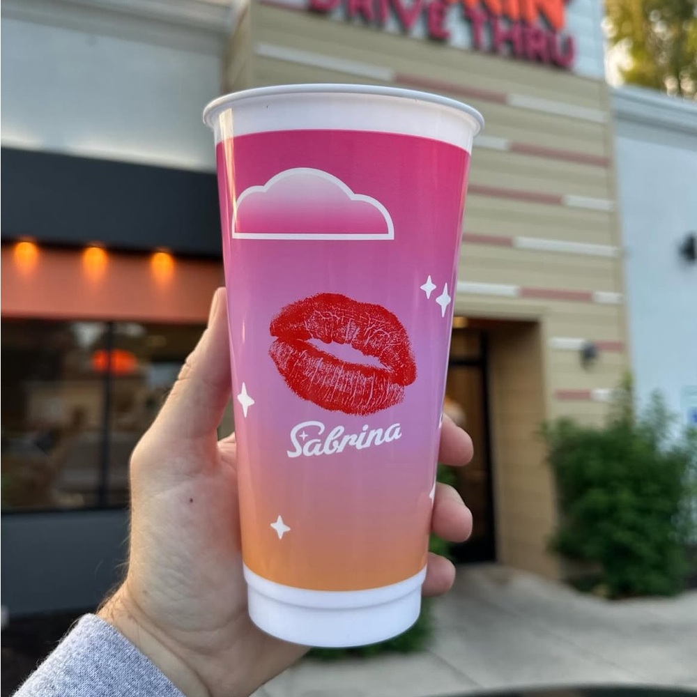 Sabrina Carpenter Dunkin Limited Edition Reusable Plastic Cup V